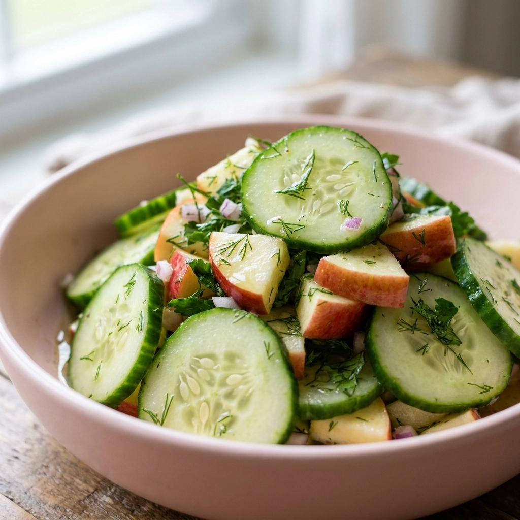 Cucumber Apple Salad Recipe – Easy, Fresh & Healthy Lunch Ideas | Crisp Summer Salad