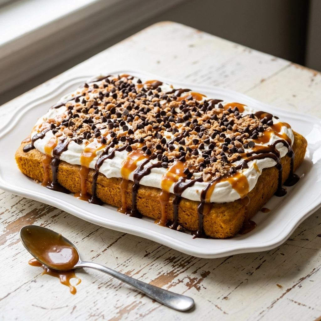 Pumpkin Caramel Poke Cake: The Ultimate Autumn Comfort Dessert | Fall Dessert Ideas