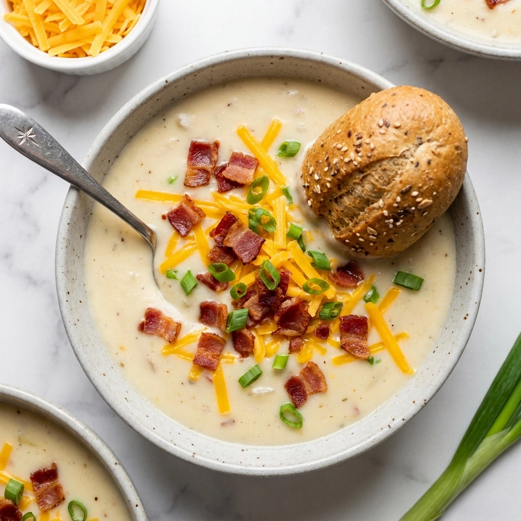 The Ultimate Slow Cooker Potato Soup for Cold Winter Nights | Easy Crockpot Soup
