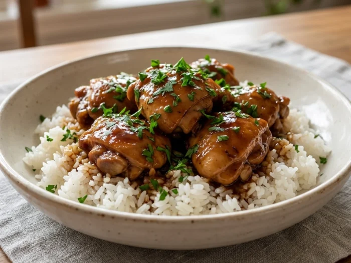Slow Cooker Chicken Adobo Recipe | Easy Filipino Chicken Adobo Stew