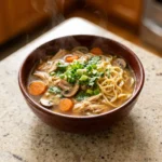 Salty and Sharp Asian Chicken Noodle Soup | Easy Healthy Comfort Food Recipe