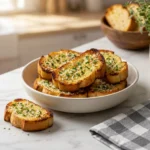 Crispy Air Fryer Garlic Bread with Golden Butter | Easy Garlic Bread Recipe