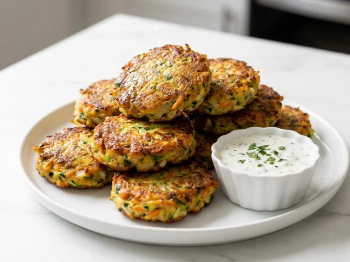 The Ultimate Crispy Zucchini Fritters Recipe | Easy Healthy Appetizer Ideas