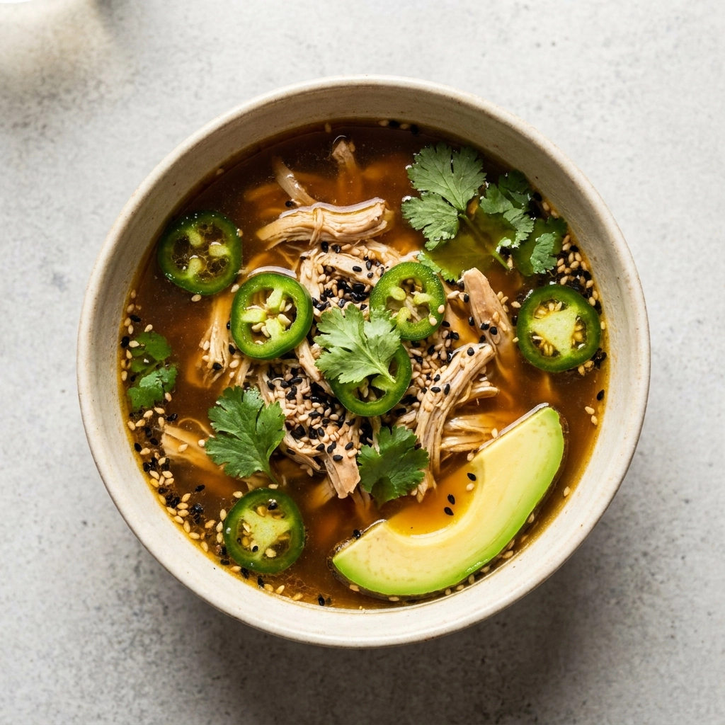 Creamy Black Sesame Chicken Soup Recipe for Ultimate Comfort | Asian Fusion Soup