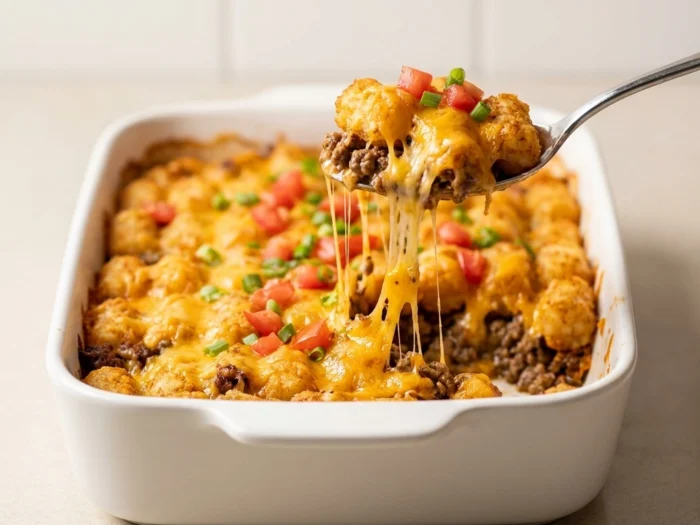 The Ultimate Comfort: Cheeseburger Tater Tot Casserole | Easy Family Dinner Ideas