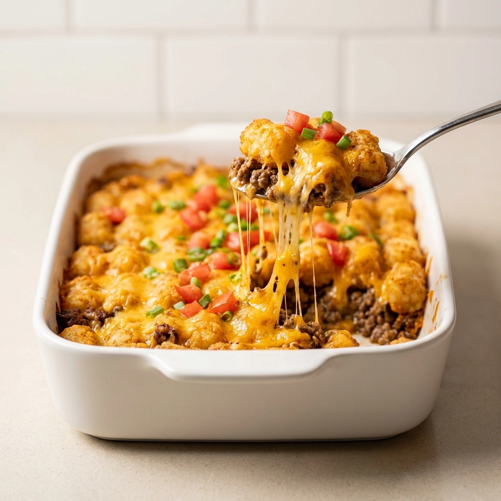 The Ultimate Comfort: Cheeseburger Tater Tot Casserole | Easy Family Dinner Ideas