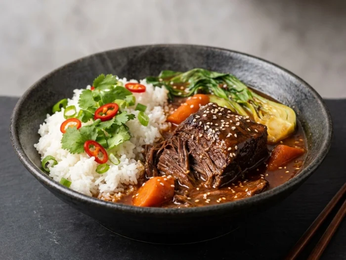Tender Korean Style Pot Roast with Savory Glaze | Easy Korean Beef Roast Recipe