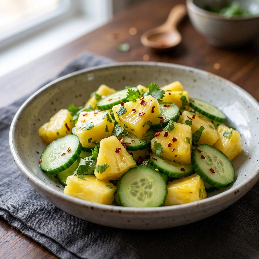 The BEST Pineapple Cucumber Salad Recipe | Refreshing Summer Side Dish
