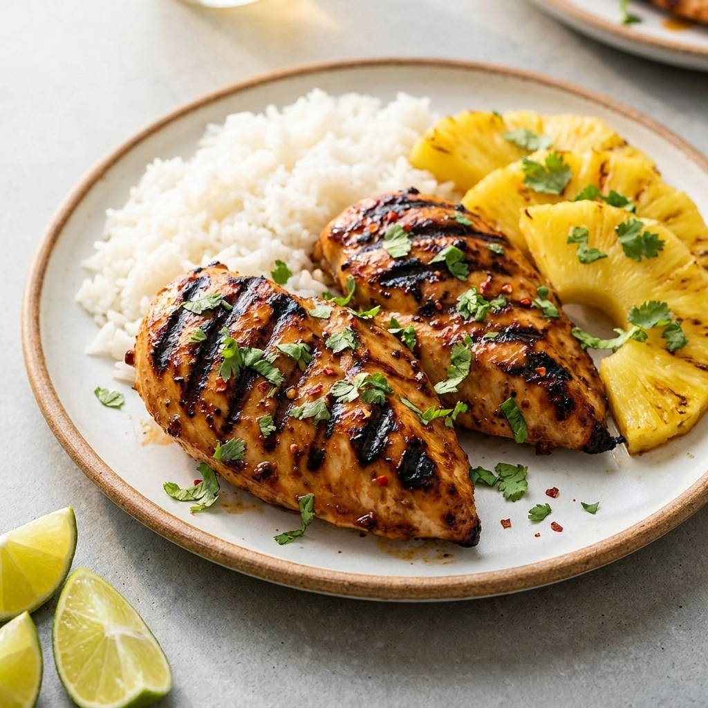 Grilled Aloha Chicken and Pineapple Recipe | Easy Tropical Summer Dinner