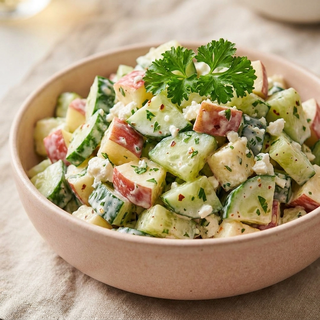 Cucumber Apple Salad Recipe – Easy, Fresh & Healthy Lunch Ideas | Crisp Summer Salad