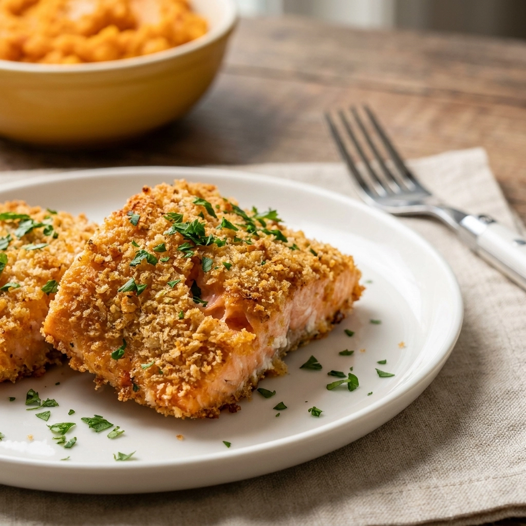 Crispy Air Fryer Salmon Bites with Garlic Butter | Easy Healthy Keto Dinner