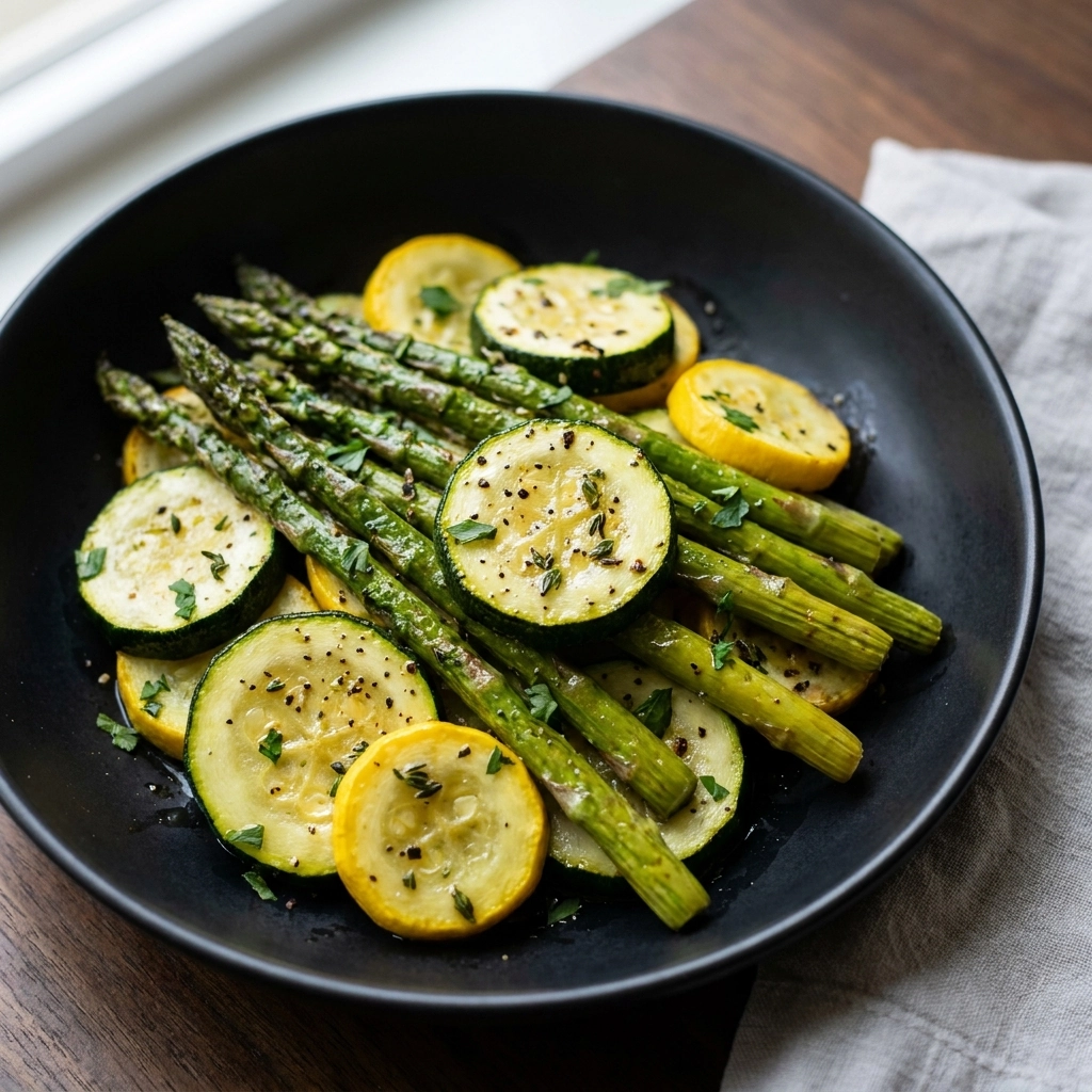 Sizzling Spring Garden Medley: Flavorful Asparagus with Zucchini and Squash | Easy Side Dish