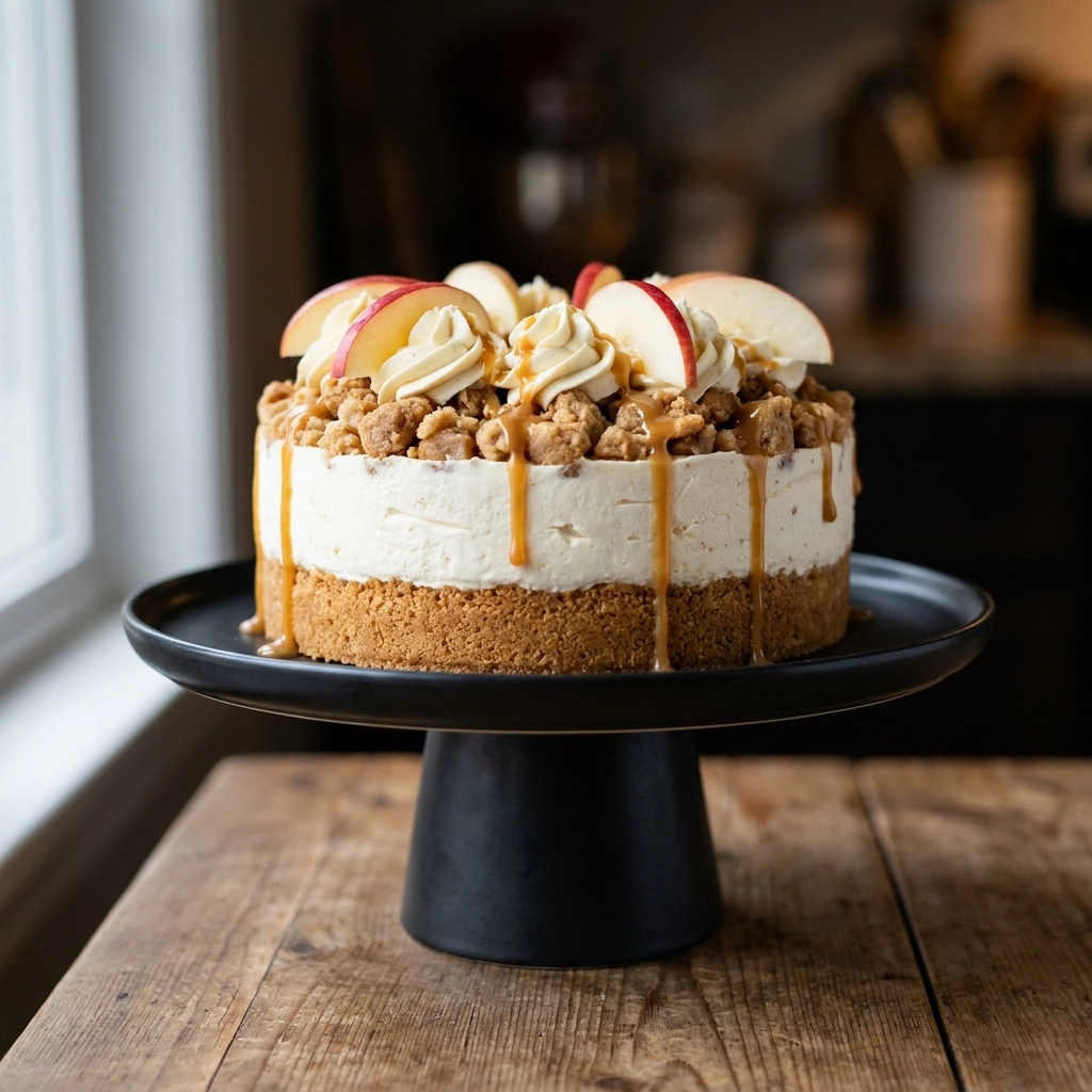 The Ultimate Apple Crumble Ice Cream Cake: A Frozen Autumn Dream | Easy Dessert