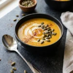 Roasted Butternut Squash and Pumpkin Soup: A Golden Autumn Classic | Healthy Fall Soup | Cozy Autumn Dinner Ideas