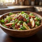 Crispy Apple Pecan Salad with Maple Vinaigrette | Easy Fall Salad Recipe
