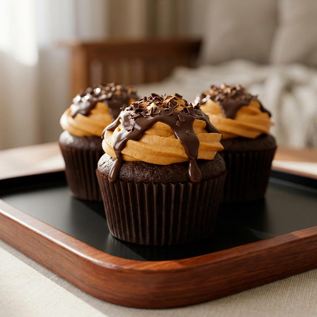Irresistible Chocolate Pumpkin Cupcakes from In Bloom Bakery | Easy Fall Desserts