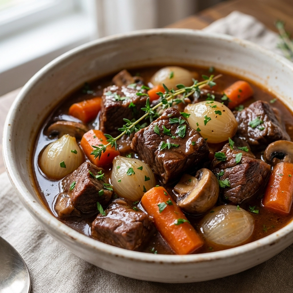 Classic Beef Bourguignon: A French Countryside Adventure | Easy French Stew Recipe