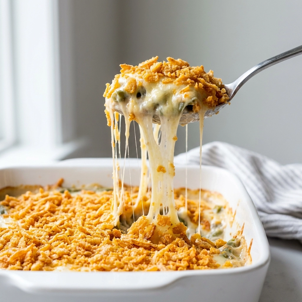 Creamy Slow Cooker Green Bean Casserole | Easy Holiday Side Dish Recipe