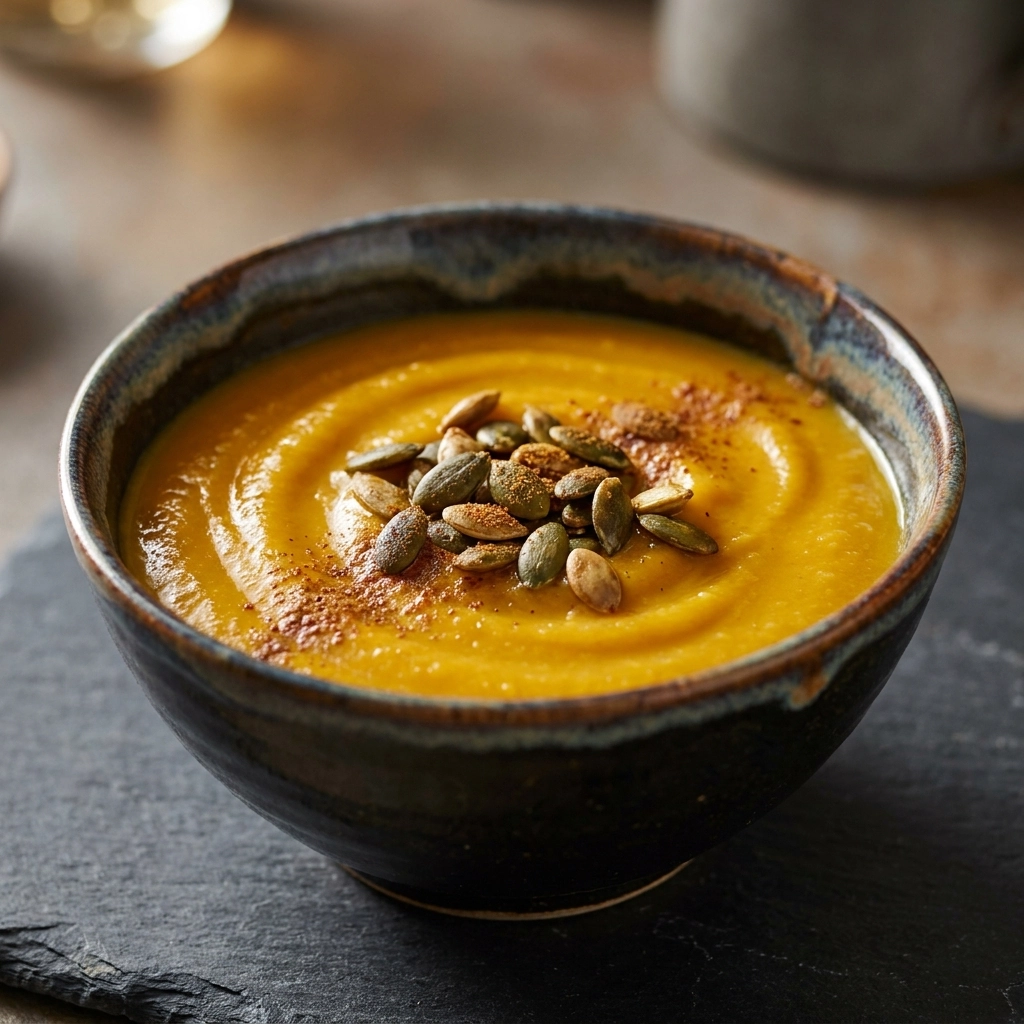Roasted Butternut Squash and Pumpkin Soup: A Golden Autumn Classic | Healthy Fall Soup | Cozy Autumn Dinner Ideas