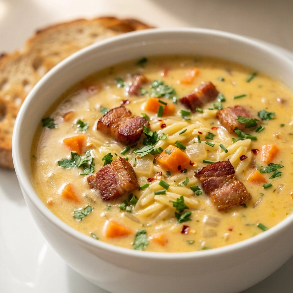 The Most Requested Loaded Potato And Bacon Soup Creamy Comfort Food Recipe | Easy Dinner