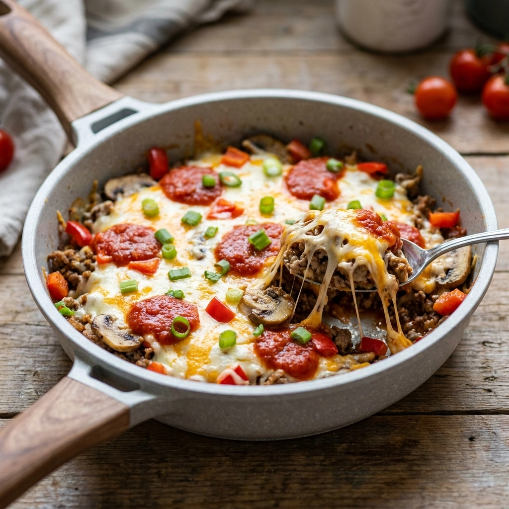 Zero Carb Crustless Pizza Bowl: A Keto Gourmet Delight | Easy Low Carb Dinner