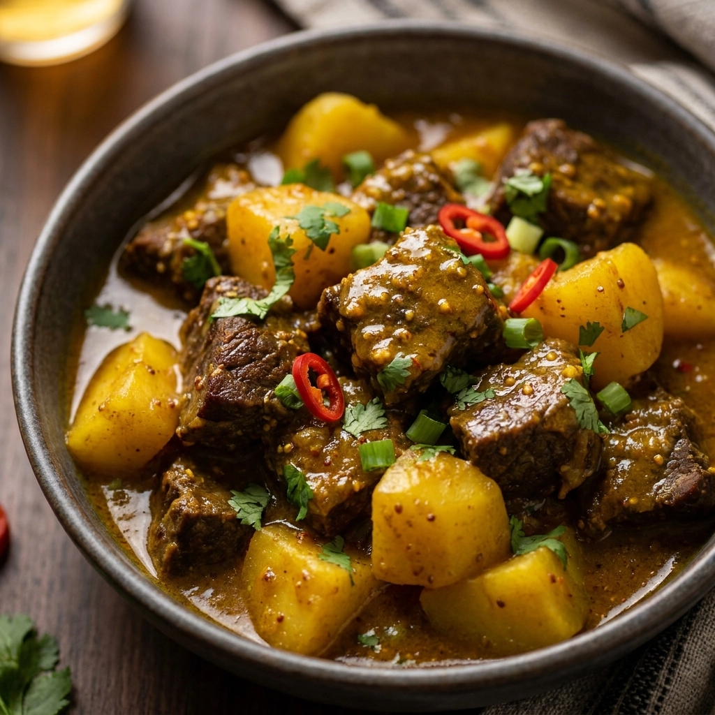 Authentic Jamaican Curry Beef with Potatoes | Caribbean Beef Stew Recipe